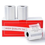 Phomemo M110/M220/M221/M200/M120/M100/M108/M150/M250/M260 Silber-Glitzer Selbstklebende Etiketten 40x30mm(1.57x1.18), Thermoetiketten papier für Phomemo Etikettendrucker, 230 pro Rolle, 3 Rollen