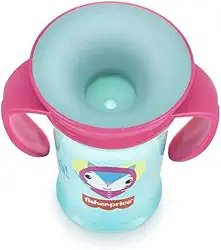 Copo de Treinamento 360 First Moments Rosa Candy 210 ml 6+M Fisher Price - BB1021