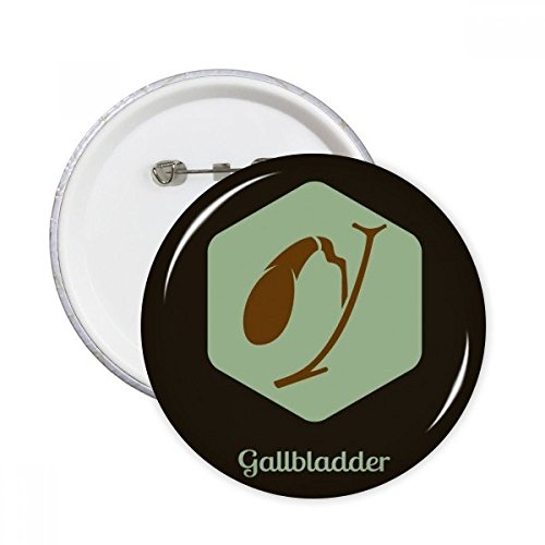 Badge Gallbladder Organes Corps Bouton Décoration Vêtements Multicolore XXL