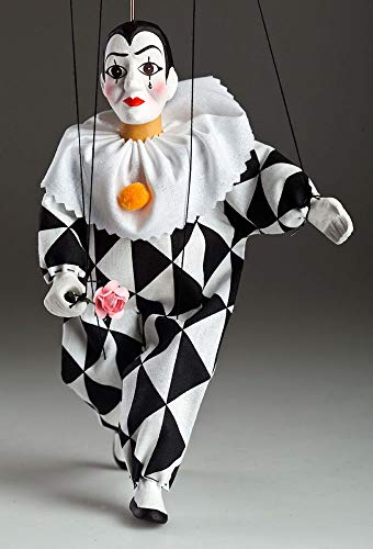 Lovely Pierrot String Puppet, by Czech Marionettes