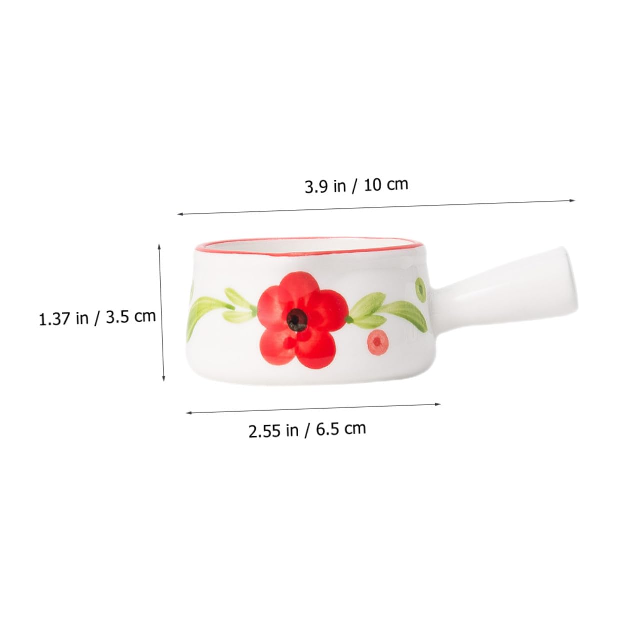 COLLBATH Keramik Milchkännchen 50ml mit Henkel Kleiner Kaffeesirup Behälter Nordic Stil für Milch Sirup Dressings 6 Stück für Zuhause Gastronomie