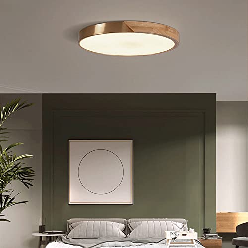 Lámpara de techo de madera Yre estilo americano interior ajustable 32 cm 3