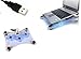 Price comparison product image AMEEGO USB Blue LED Light 3 Fan Cooler Cooling Pad Stand for PS2, PS3, PS4, Laptop, Xbox 360, Xbox One Consoles