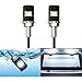 Greluma 2 pezzi luce targa, lampada a vite con targhetta targa, lampadina LED bianca 12V, impermeabile/antipioggia, supporto luce in alluminio nero, legale per auto moto camion camper ATV bici