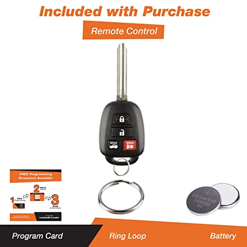 Télécommande Toyota Camry avec puce G-Chip intégrée boîtier robuste 89070-06420