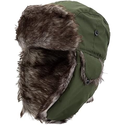 NONMON Unisex Winter Trapper Hat with Ear Flaps Cover