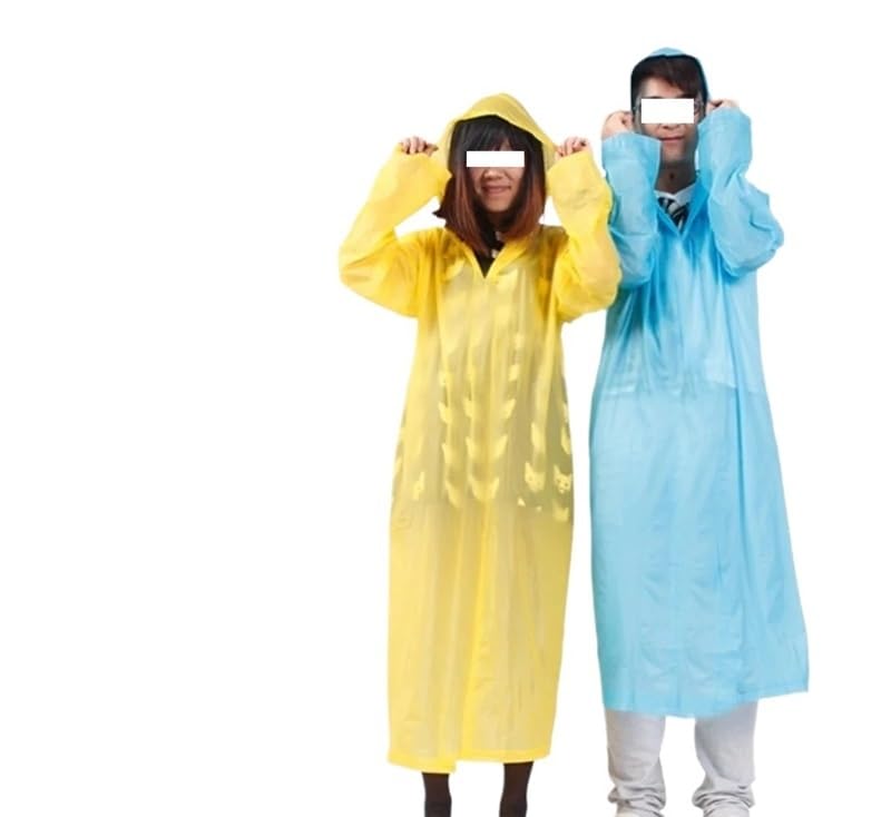 LYP-DEINEOMGS Poncho impermeable for adultos, ligero y plegable, ideal for exteriores, senderismo, festivales y viajes.(Color Random)