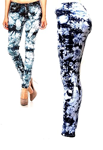 U.w.d Jack David Emperial Juniors Women's Stretch Jeans Ripped Distressed Blue Black Denim Jean Pants