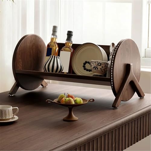 Estantería portátil de madera para organizar la encimera de cocina y estudio 8