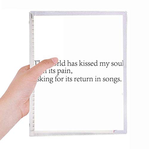 Cahier à spirale rechargeable avec citation Kissed My Soul