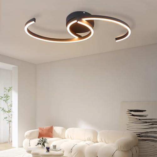 ZMH Deckenlampe Wohnzimmer LED Deckenleuchte - Wohnzimmerlampe Modern 60CM...