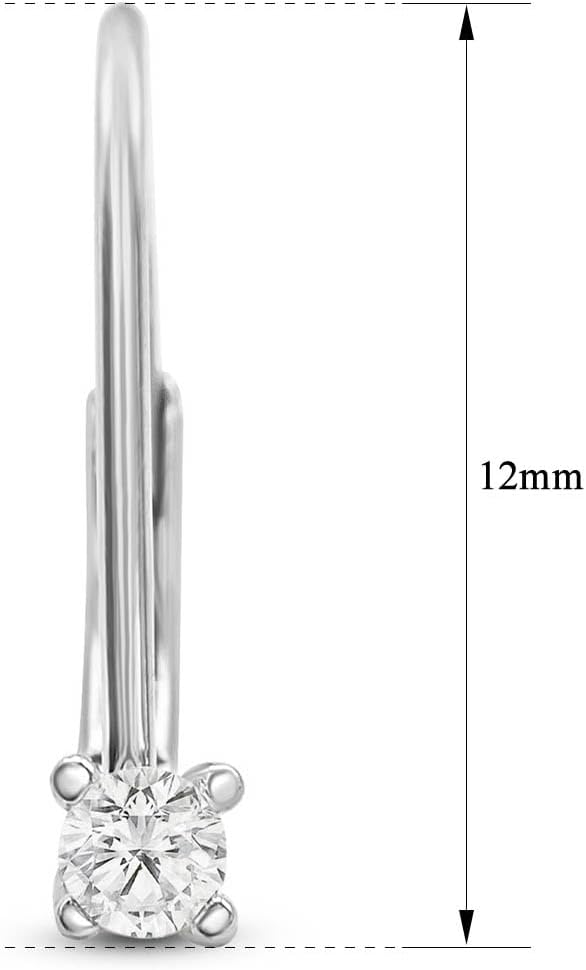 Diamond Hoop Earrings For Women, Diamond Hoop Earrings In Sterling Silver For Women, Large Diamond Hoops For Women