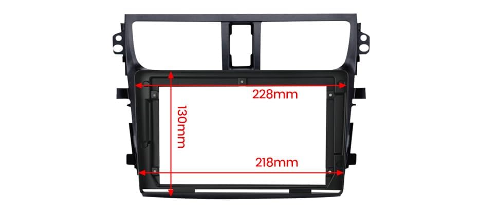 Image of Audio Wheels Car Android Frame ABS300 Plastic Material 9 inch with Wiring Suitable for Base Model for Maruti Celerio 2015-2018