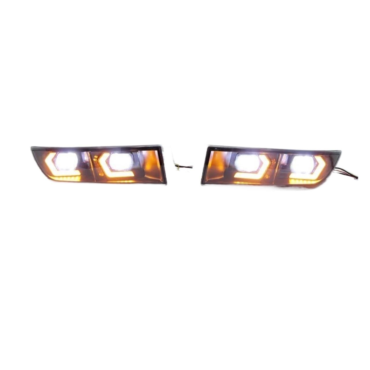 Faros Antiniebla Para Toyota Para Prado 120 FJ120 2003-2009 Conjunto Lámpara LED Antiniebla Coche 12V Luz Conducción Diurna Señal Giro Antiniebla Delantero