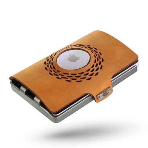 I-CLIP Original Silver Radio Impact Desert, Kompatibel mit AirTag* Geldbörse, Kartenetui, Geldbeutel, Wallet