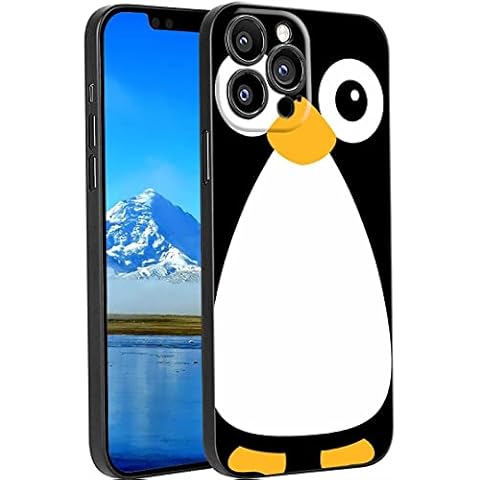 Compatible with iPhone 14 Pro Penguin Case, Penguin Animal Graphic Print Design for iPhone Case Men Boys Women,Shockproof Soft Silicone Protective Cool Case for iPhone 14 Pro for Men Cover