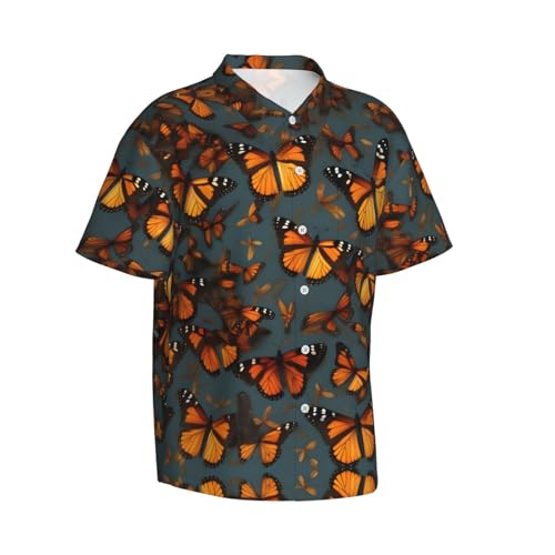 Chemise de plage homme imprimé papillons pour vos vacances d'été