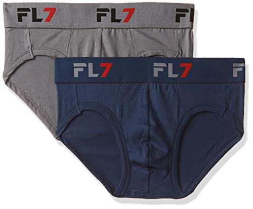 Fl7 Men’S Solid Brief (Pack Of 2) (Rfl07Bbrf2Px00080 And Print May Vary_80 Cm)