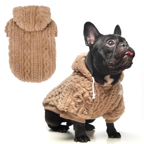 KOOLTAIL Fleece Dog Sweater Hoodie for Small Medium Large Dogs - ...