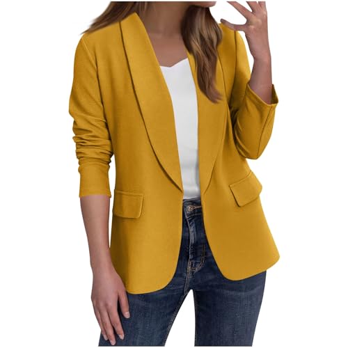 Blazers for Women Business Casual Long Sleeve Open Front Work Office Blazer Cardigan Dressy Ladies Suit Jackets
