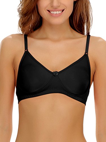 Image of Clovia Women's Pack of 3 Cotton Rich Non-Padded Wirefree T-Shirt Bra in Multicolor