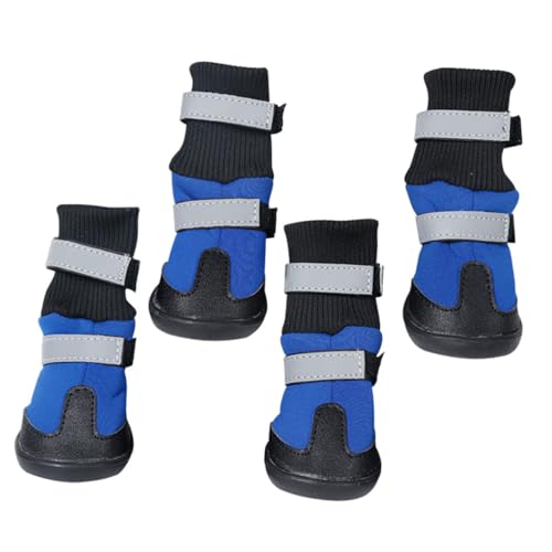 Bottes pour chien bleu taille M d'hiver résistantes extérieures - 2