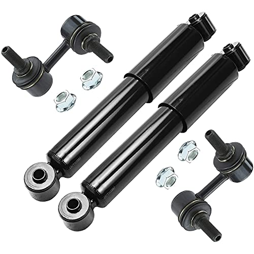 Image of Detroit Axle - Rear 4pc Shock Absorbers Kit for 2005-2012 Nissan Pathfinder, 2 Shock Absorbers Assembly 2 Sway Bars 2006 2007 2008 2009 2010 2011 Replacement