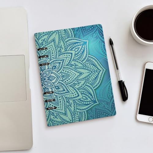 Carnet A5 bohémien bleu pour vos notes de bureau et personnelles - 5