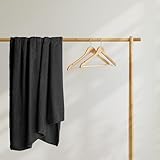 DecoKing Kuscheldecke 70x150 cm schwarz Decke Microfaser Wohndecke Tagesdecke Fleece weich sanft kuschelig skandinavischer Stil Henry