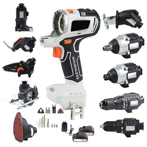 Multi-Functional 10-in-1 Cordless Power Tool Kit