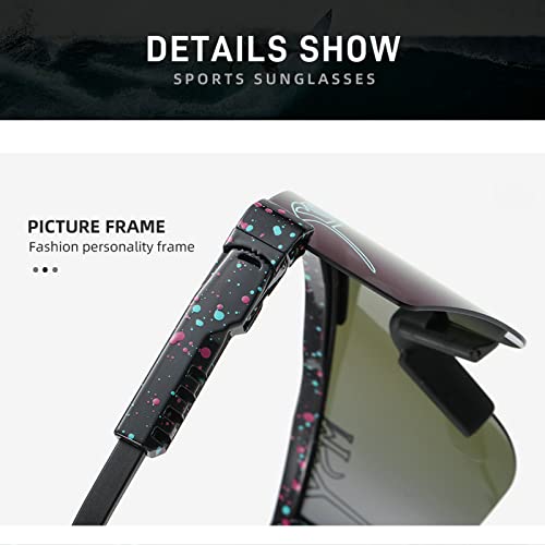 Sgumsy Polarized Cycling Glasses Sports Sunglasses Biking Goggles For Running Hiking Golf Fishing Driving（S5） #TOP3