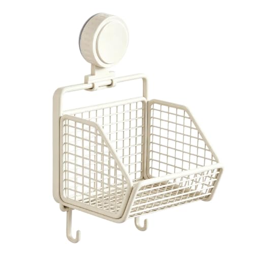 Cesta de pared de cocina de acero inoxidable con ganchos para ordenar dormitorio 2
