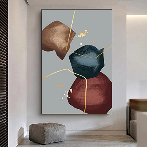 Toile impression mur art affiche abstrait pour revitaliser un mur blanc vide - 5