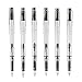Lanxivi Yongsheng Calligraphy Fountain Pen Set Transparent Clear, 6 Assorted Tip Sizes for Art Drawing and Writing Signature