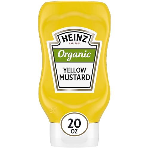 Heinz Organic Yellow Mustard (20 oz Bottles, Pack of 6)