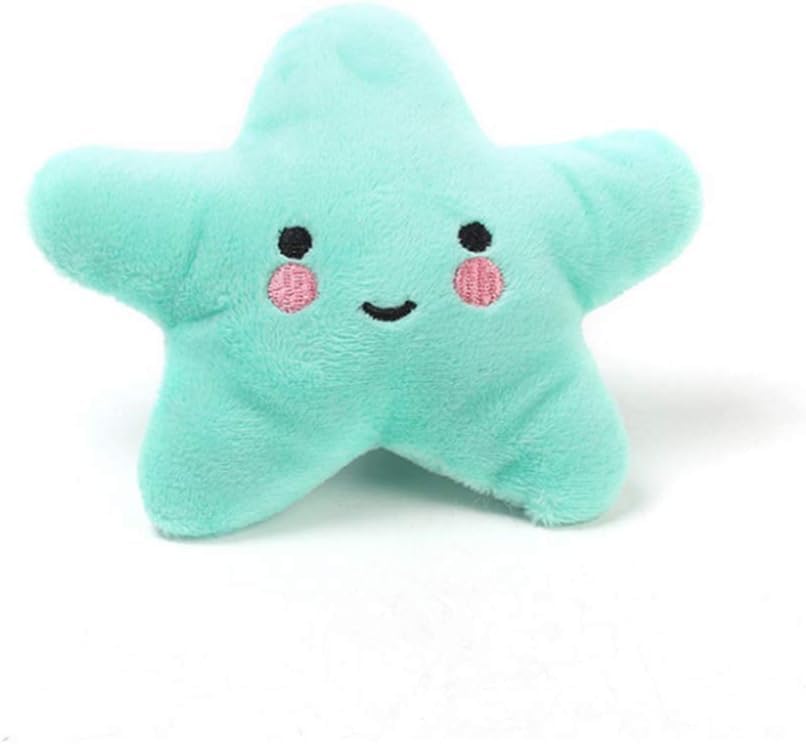 Juguete Peluche Estrella de Mar Verde para Perros Pequeños y Medianos