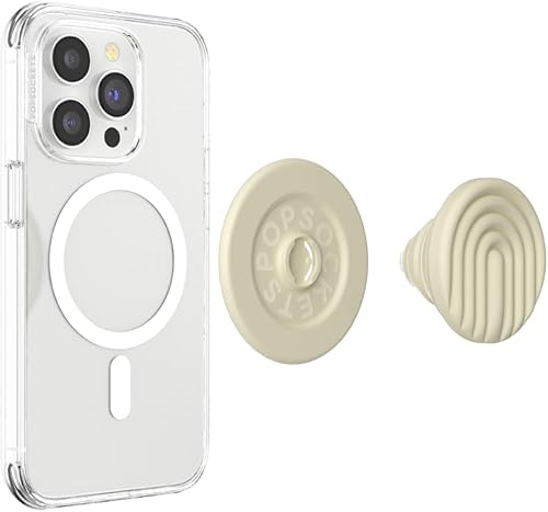 Miniatura 3 de PopSockets Agarre para teléfono MagSafe con soporte, soporte magnético, parte superior intercambiable, sujeción segura para fundas MagSafe de