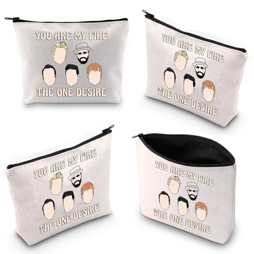 XYANFA Music Gift Makeup Bag Boy Group Fans Gift Music Lover Gifts Boy Group Inspired Gift Cosmetic Zipper Pouch Bag (Cotton, THE ONE DESIRE)3