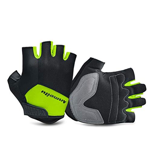 Hiklese Sports Shockproof Cycling Gloves Half Finger Bike Gloves Gel Anti Slip MTB Bicycle Gloves