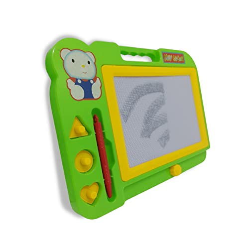 Lousa Mágica Infantil Com Caneta E Carimbos Magnéticos (Verde)