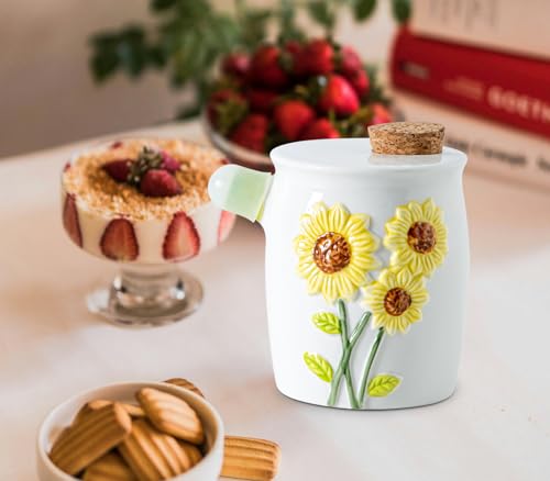 Dispensador de azúcar de girasol cerámico con 50% de descuento