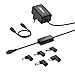 BERLS Bloc Alimentation Universelle AC/DC 12W, Transformateur Universel 5V 6V 7V 8V 9V 10V 11V 12V 13V 14V 15V 16V 17V 18V 19V 20V Max 2400mA, Cable Chargeur Secteur 220v, Adaptateur de Voyage