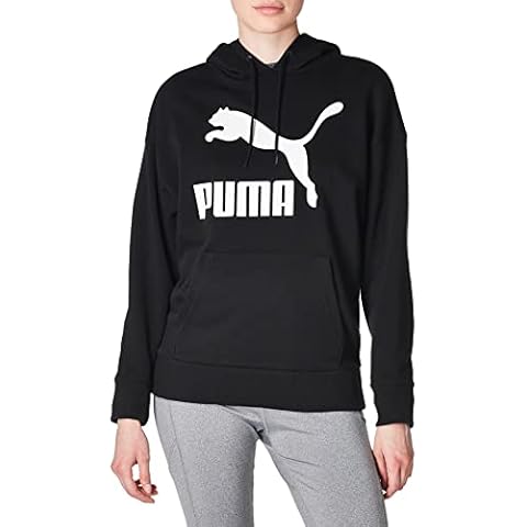 PUMA Classics Logo Women's Hoodie in Black Cover