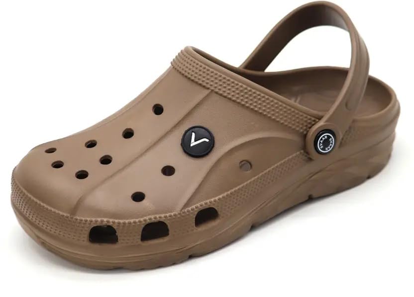 Image of SVAAR Men's Lightweight Classic Clogs || Sandals with Adjustable Back Strap for Men
