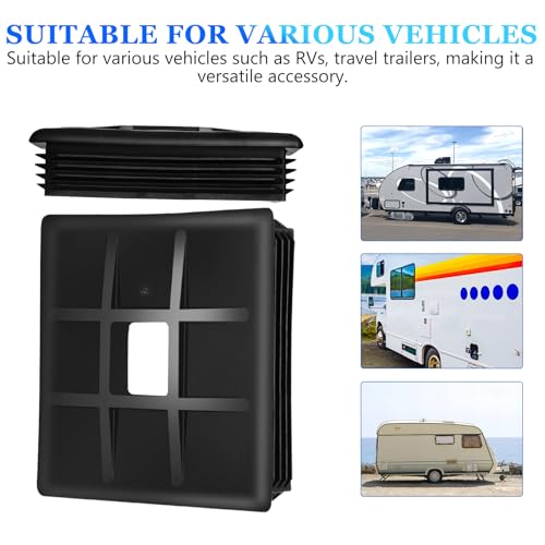 Image of Rv Sewer Caps 2-Pack Plastic Sewage Pipe Cover for Camper Sewer Hose Accessories Waste Water Sanitation Fits Travel Trailers Easy Installation