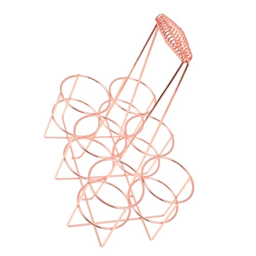 BRIGHTFUFU Beer Wine Bottle Holder Iron Six Bottle Carrier for Home Bar Portable Storage Rack Convenient Organizer for Parties Restaurants and More