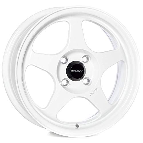 Circuit Performance CP22 15×6.5 Gloss White 4×100 [+35mm] Wheels Spoon Style...