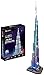 JINPENGRAN Kits de modèle 3D de modèle de Puzzle LED Burj Khalifa