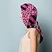 BSUYGET Pinks Breast Cancer Awareness Ribbon American Flag Fashion Silk Scarf Soft Lightweight Headscarf Hair Wrap for Women