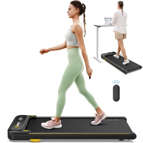 Urevo URTM026 Walking Pad, Under Desk Treadmill For Home Office, Portable Desk Treadmill With Double Shock Absorption Remote Control Led Display cover